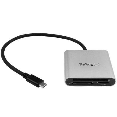 Afbeelding van StarTech.com USB 3.0 Flash geheugen multi kaartlezer/schrijver met C SD, microSD, CompactFlash