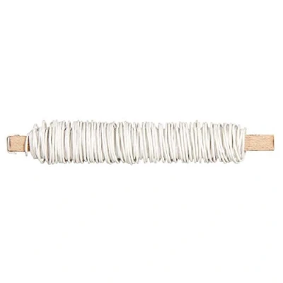Afbeelding van Rayher 24116102 Met papier bedekte draad, 0,55 mm ø, wit