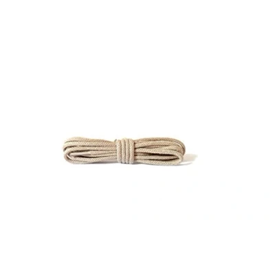 Afbeelding van Kaps Ronde Dunne Veters, Kwaliteit 2Mm Breed 100% Katoenen Schoenveters Voor Casual En Stijlvolle Schoenen, Gemaakt In Europa, 1 paar (75 cm 29 inch 4 to 5 ogen / 36 lichtbeige)