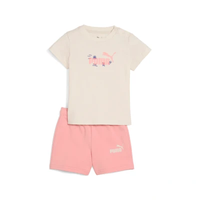 Afbeelding van Minicats Sandy Adventures set met T shirt en short, Maat 2 3Y PUMA