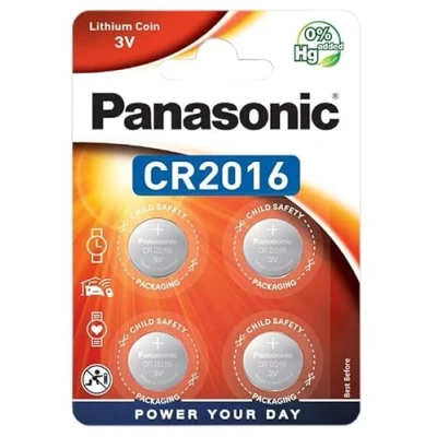 Afbeelding van Panasonic CR2016 Lithium knoopcel, 3 V, 90 mAh, 4 stuks