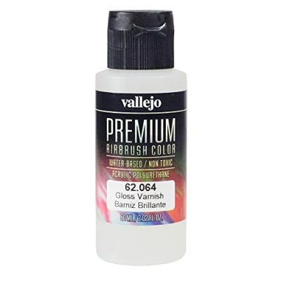 Afbeelding van Vallejo PREMIUM RC acrylverf voor modelbouw/airbrush 60 ml (62064 Gloss Varnish)