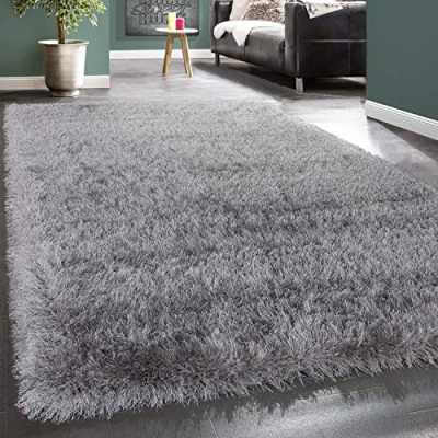 Afbeelding van Paco Home Hoogpolig Vloerkleed Woonkamer Shaggy Eenkleurig Zacht Modern, Maat:160x230 cm