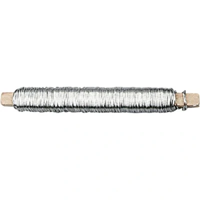 Afbeelding van Bloemendraad, dikte 0,6 mm, 100 gr, zilver, 50m