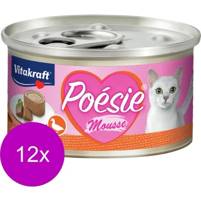 Afbeelding van Vitakraft Poésie Mousse Blikje Kattenvoer Eend 12 x 85 g