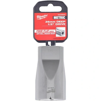 Afbeelding van Milwaukee Accessoires 1/2&quot; Lange Dop Metrisch 36 mm 4932480048