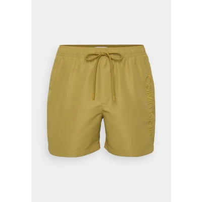 Afbeelding van Calvin Klein Swimwear Medium Drawstring Zwemshorts, Heren, Maat: Small, Willow