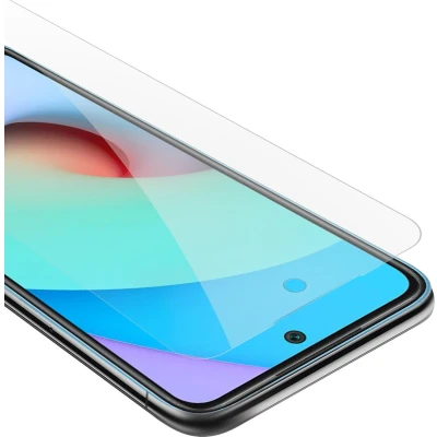 Afbeelding van Cadorabo Screenprotector geschikt voor Xiaomi RedMi 10 Pantser film Beschermende in KRISTALHELDER Geharde (Tempered) display beschermglas 9H hardheid met 3D Touch