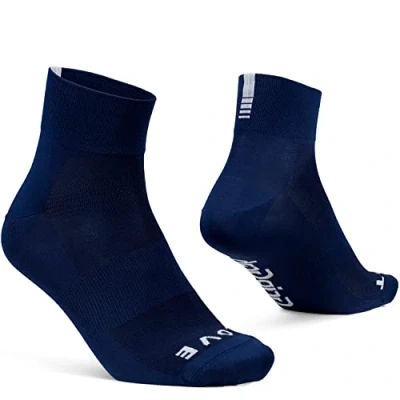 Afbeelding van GripGrab Lightweight SL Korte Performance Zomer Fietssokken 1 Paar Coolmax Wielersport Sokken Low Cut Navy Blauw Unisex Maat S (38 41)