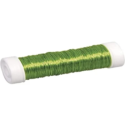 Afbeelding van Rayher Sieraden maken draad groen 0.3 mm dik 50 meter snoer haakdraad bindmaterialen rijgkoord