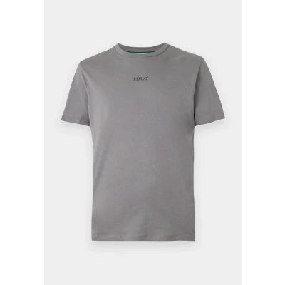 Afbeelding van REPLAY T shirt met logo grijs