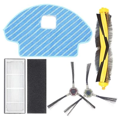 Afbeelding van DingGreat Reserveonderdelen accessoires voor Ecovacs DEEBOT OZMO 930/ECOVACS DG36 robotstofzuiger, reserveonderdelen, hoofdborstel, filter en wisdoeken robotstofzuiger