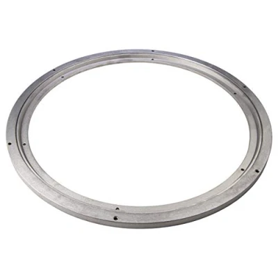 Afbeelding van Gedotec Draaibeslag voor zware lasten, 360 graden draaischijf, draaibaar, 450 mm, draaiplateau van staal, zilver, drukkogellagers, draagkracht 350 kg, draairing om te schroeven, meubels, tv en nog veel meer, 1 stuk, draaikrans, keuken