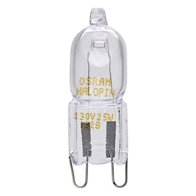 Afbeelding van HALOPIN 2X OSRAM OVEN 25W G9 HALOGEN CAPSULE LAARS, Warm Wit 2700K, 230 240V