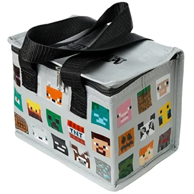 Afbeelding van Kleine lunch Koeltas Minecraft print 21 x 15 14 cm 4,4 liter