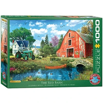 Afbeelding van Eurographics THE RED BARN Dominic Davison Puzzel voor kinderen, Maat: One Size, Multicoloured