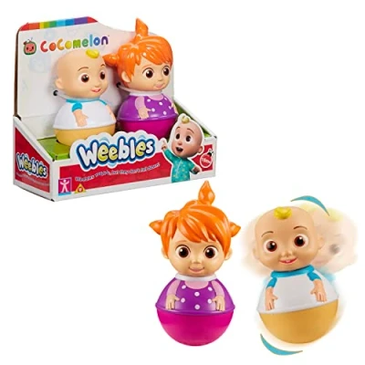 Afbeelding van WEEBLES, 2 figuren COCOMELON, Culbuto, speelgoed voor kinderen vanaf 1 jaar, GIOCHI PREZIOSI, WEC022