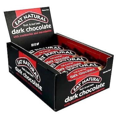 Afbeelding van EAT NATURAL Pure Chocolade Cranberry en Macadamia Bar 45g (PACK VAN 12)