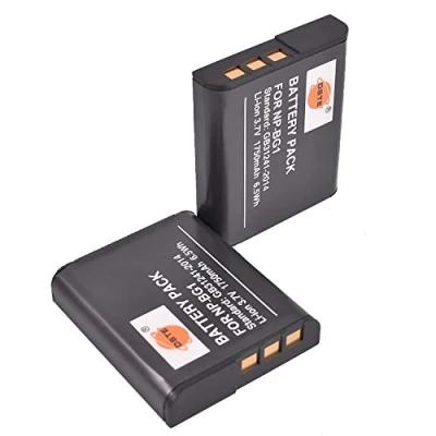 Afbeelding van DSTE 2PCS NP BG1 FG1 Li Ion batterij compatibel met Sony Cyber Shot DSC H90 HX5V T20 T100 W30 W50 W55 W70 W120 W130