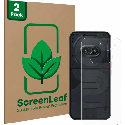 Afbeelding van ScreenLeaf Screenprotector voor Nothing Phone (2a) (Achterkant) Duurzame schermbescherming Folie Beschermfolie transparant (2 Stuks)