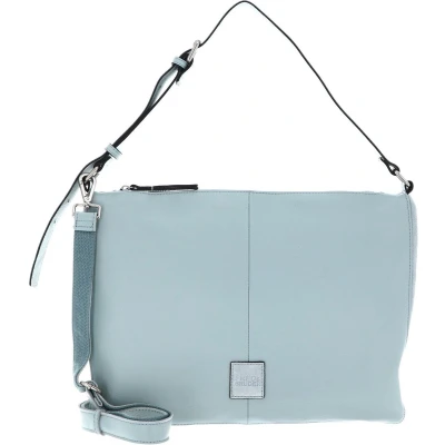 Afbeelding van FREDsBRUDER Leren Schoudertas Lazap Shoulderbag Sky Blue Lichtblauw