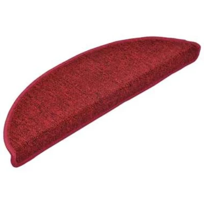 Afbeelding van 15 st Trapmatten 56x17x3 cm bordeauxrood