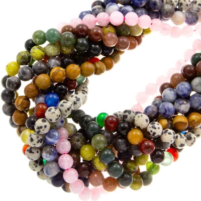 Afbeelding van Kralenmix Natuursteen Kralen (8 mm) Mixed Stones (10 Strengen/ 500 Stuks)
