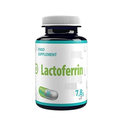 Afbeelding van Lactoferrine 200mg 30 Vegan Capsules, In laboratorium getest, hoge dosis supplement, Gluten en GGO vrij