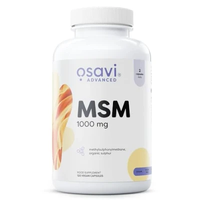 Afbeelding van MSM Methyl Sulfonyl Methaan 2000mg 120 Vegan Capsules Osavi