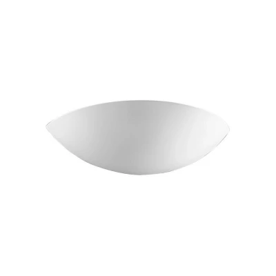 Afbeelding van austrolux Kolarz Bisquitte wandlamp, wit, breedte 35 cm, gips