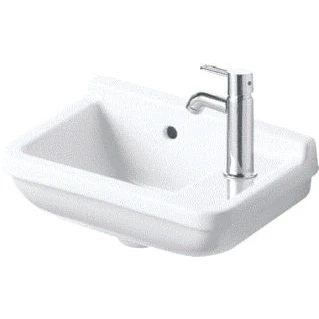 Afbeelding van Duravit Starck 3 fontein 40x26 cm 1x kraangat rechts wit Tijdloze uitstraling