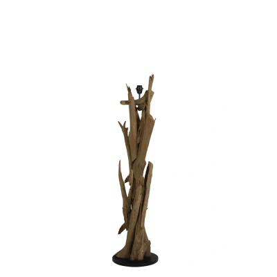 Afbeelding van Light &amp; Living Vloerlamp VIDIN 35x35x133cm Bruin