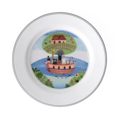 Afbeelding van Frühstücksteller Arche Noah Design Naif ø 21 cm