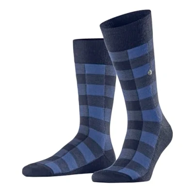 Afbeelding van Burlington Checked Kniekousen royal, Heren, Maat: 40 46, Royal