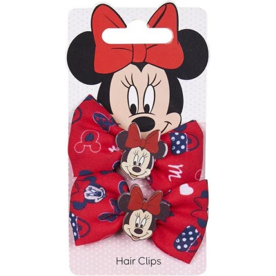 Afbeelding van Hair Clips Minnie Mouse Rood Lasso 2 Stuks
