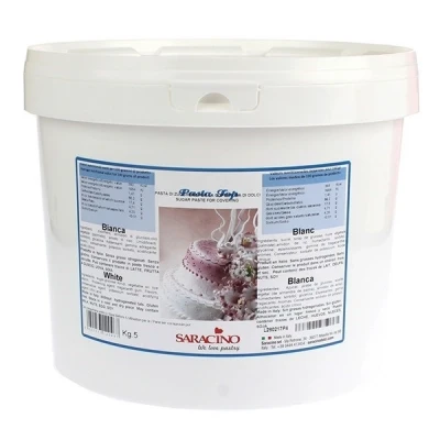 Afbeelding van Saracino Rolfondant Wit (Top Paste) 5kg