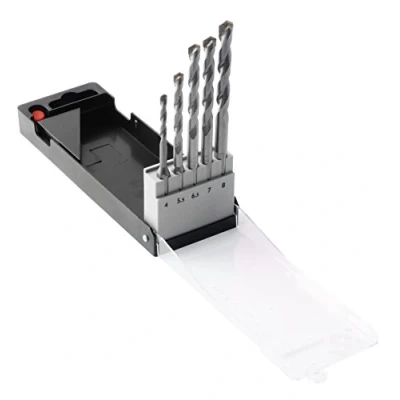 Afbeelding van C.K T3112 Wolfraamcarbide Steen spiraalboorset 5 delig 4 mm, 5.5 6.5 7 8 mm Zeskant schacht 1 set(s)
