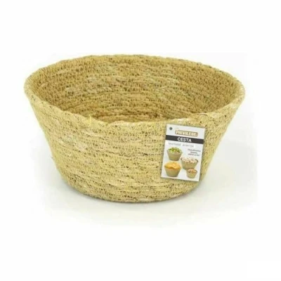 Afbeelding van Veelzijdige mand Privilege Zeegras Cirkelvormig 13 x 7 cm (24 Stuks)