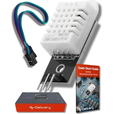 Afbeelding van AZDelivery DHT22 AM2302 Temperatuursensor en vochtigheidssensor met Bord Kabel compatibel Arduino Inclusief E Book! 1