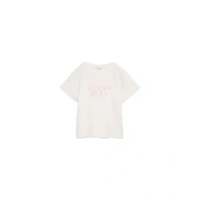 Afbeelding van TOM Tailor Loose FIT MIT Print Tshirt print, Dames, Maat: XL, Soft clear white