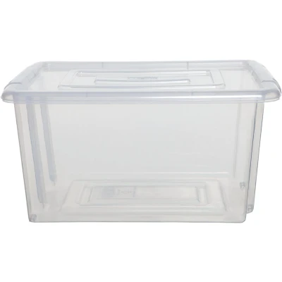 Afbeelding van Whitefurze Stack &amp; Store Mini opbergdoos 5 liter zonder deksel, transparant