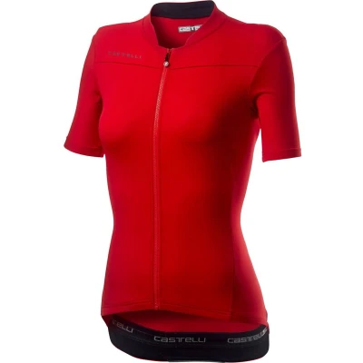 Afbeelding van Fietsshirt Castelli Women Anima 3 Jersey Red Black L