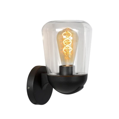 Afbeelding van Lucide TULSA Wandlamp 1xE27 Zwart