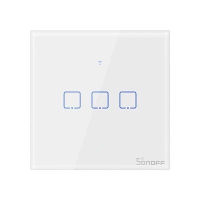 Afbeelding van Sonoff Wi Fi wandschakelaar T1EU3C TX
