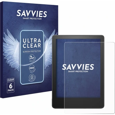 Afbeelding van Savvies Screenprotector voor Amazon Kindle Paperwhite 2023 (11. Gen.) Folie Beschermfolie transparant (6 Stuks)