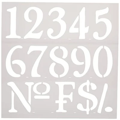 Afbeelding van RAYHER HOBBY 38907000 sjabloon nummers, 30,5 x cm, polyester, SB Btl 1 stuk