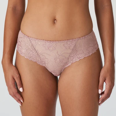 Afbeelding van Marie Jo dames Jane shorty van mesh met borduring in de kleur Oudroze, maat: 40