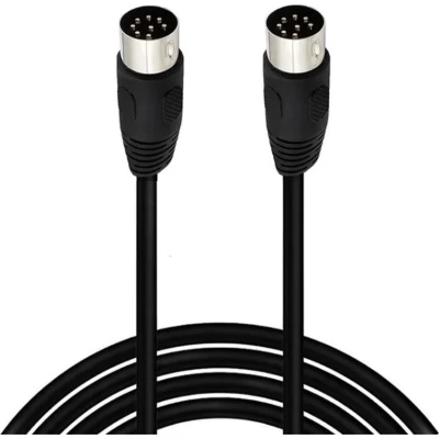 Afbeelding van DIN 8 pins luidspreker kabel / zwart 3 meter