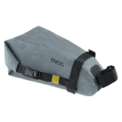 Afbeelding van EVOC SEAT PACK WP 2, eenvoudige zadeltas (lichtgewicht fietsaccessoire, waterdichte fietstas, fietstas achteraan, afmetingen: 10 x 26 11 cm, gewicht: 180 g, inhoud: 2 l), Staal