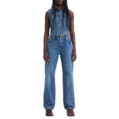 Afbeelding van Levi&#039;s 501 &#039;90S Straight leg jeans, Dames, Maat: 24x32, Not my news channel